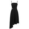 Vestido Negro Corto Francés Nuevo de Primavera 2021 Vestido de Cena Europeo y Americano Vestido Sexy de Tirantes