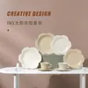 Taza de Café y Platillo de Lujo Ligero Exquisito Plato de Cerámica para Té de la Tarde Color de Alto Valor Esmalte de Color Puro Cerámica de Porcelana de Alta Temperatura Libre de Plomo Plato de Cerámica