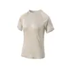 Camiseta de Manga Corta de Seda Nueva para Mujer Yuyue Primavera/Verano con Cuello Redondo, Diseño Tridimensional y Corte Holgado, Hecha de Seda de Morera con Mangas Ranglán