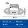 10 peças Conector Fivela de Fixação para Tubo Quadrado Base de Fixação para Poste Acessórios para Guarda-corpo Sem Solda Base de Ferro Galvanizado