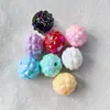 Cuentas de Piña de Color Sólido de 16 mm con Recubrimiento UV para Agujero Pasante, Cuentas de Colores, Joyería DIY, Cadena para Teléfono, Llavero, Materiales para Manualidades con Cuentas, Accesorios