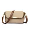 Bolso de mujer de gran apariencia y combinable con todo Nuevo estilo Bolso bandolera grande con solapa para mujer Bolso bandolera cuadrado pequeño Bolso bandolera de hombro con doble correa ancha y estrecha de moda