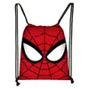Bolsa con cordón de Spider-Man para niños, Bolsa de almacenamiento con cordón de gran capacidad, Mochila portátil para estudiantes, Mochila infantil para exteriores
