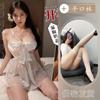 Lingerie Plus Size Transparente Amamentação Paixão Charme da Meia-Noite Aro Push-Up Busto Grande Revelador Conjunto de Roupa de Dormir Sexy para Mulheres