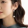 Versión coreana de pendientes de hilo de tremella para mujer, pendientes de perlas artificiales, pendientes de fiesta starlight, pendientes, pendientes, joyería, venta al por mayor