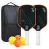 Remos de Pickleball de Fibra de Carbono T700 Transfronterizos Set Completo Raqueta de Pickleball Personalizada