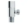Válvula Angular Triângulo de Latão Aço Inoxidável, Válvula Angular de Ângulo para Aquecedor de Água Banheiro, Válvula Angular Universal Octogonal Cinza Pistola para Cozinha Quente e Frio no Atacado