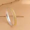 Ciervo Dorado Rey Pie Plata 999 Plata de Ley Oro Rastreado Dinero Grande Círculo Hueco Liso Edición Ancha Dinero Grande Dragón Pulsera para Mujer Pulsera Joyería de Plata