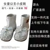 Botas para meninas, coleção outono e inverno, novo estilo 2026, botinhas para meninas pequenas, sapatos de princesa, coturnos infantis, forradas com fleece, sapatos de algodão de camada dupla