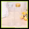 Botella Plana Transparente de Hombro con Tapa de Aluminio de 100ml Botella Pequeña para Medicina de Pesca Botella de Loción Botella de Champú Botella de Rocío Puro de 100ml