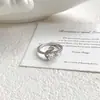 Anel de Cisne Pequeno em Forma de Coração com Zircônia Estilo Francês, Novo Anel Fechado Exquisito Personalizado de Luxo Leve com Design Único