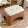 Taburete Pequeño para Uso Doméstico, Taburete Bajo para Apartamentos de Alquiler, Taburete Resistente y Duradero para Cambiarse los Zapatos, Mesa de Centro para Sala de Estar, Banco de Plástico con Acabado de Alta Gama