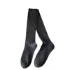 Calcetines largos de punto doble para mujer de otoño e invierno, color gris liso, hasta el tobillo, ligeramente compresivos, efecto adelgazante, calcetines de mujer color café, calcetines de algodón