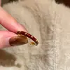 Anillo de Camelia Retro con Goteo Burdeos para Mujer 2026 Nuevo Estilo Anillo de Dedo Índice de Gama Alta Anillo Ajustable Simple