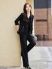 Conjunto de Traje de Alta Gama para Mujer de Comercio Exterior, Ropa Formal para Primavera, Otoño e Invierno, Atuendo de Negocios a la Moda, Conjunto de Tres Piezas con Chaleco, Ropa de Trabajo