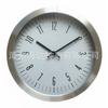 Reloj de Metal 30cm Simple Moderno Digital de Cuarzo Sala de Estar Oficina Redondo Silencioso de Metal Aluminio Reloj de Pared