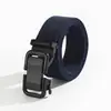 Cinturón de Negocios de Alta Gama para Hombre con Hebilla Automática, Cinturón Sencillo y Versátil de Lona Tejida para Estudiantes y Entrenamiento Militar, Adecuado Tanto para Hombres como para Mujeres