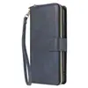 Funda de Cuero para Huawei P40 Lite Modelo Europeo con Nueve Cremalleras Nova7I Malasia/Y7P Teléfono con Tarjeta