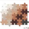 Quebra-Cabeça Feltro Adesivos de Parede Parede de Fotos Decoração DIY Sala de Estar de Alto Padrão Decoração de Arranjo de Parede de Fundo Quadro de Cortiça Criativo