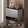 Soporte para Cuchillos de Cocina Estante de Almacenamiento Encimera Montado en la Pared Sin Perforaciones Soporte para Cuchillos Multifuncional Estante para Almacenar Cuchillos de Cocina