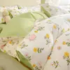 Funda de edredón infantil de algodón puro Clase A, pieza única, niño, niña, 120x150x200, funda de edredón pequeña para bebé, juego de ropa de cama, juego de tres piezas