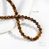 Pedra Olho de Tigre Amarelo Natural Contas Soltas, Contas Redondas de Olho de Tigre Amarelo, Pulseiras de Miçangas Feitas à Mão DIY, Colares, Materiais para Joias, Contas para Acessórios