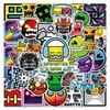 50 Pegatinas Geométricas Sprint Gd Popular Juego de Parkour Transfronterizas Impermeables Pegatinas Decorativas para Cuadernos y Fundas de Teléfono