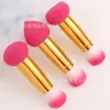 Bangfei kit de 3 piezas dos en uno cabeza de esponja pincel de maquillaje mini portátil cepillo suelto herramientas de belleza