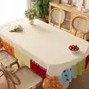 Mantel Impermeable y a Prueba de Aceite, Sin Lavado, Modelo Nuevo 2026, Tapete Protector para Mesa de Comedor, Rectangular, Dopamina, Mantel para Mesa de Centro de Sala de Estar