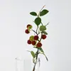 Planta Artificial de 38 cm Fruta Frambuesa Moras Fruta de Mora Flores Falsas Decoración del Hogar Accesorios para Fotografía Venta al por Mayor Transfronteriza