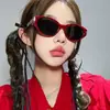 Gafas de Sol de Chica Popular Estilo Europeo y Americano, Gafas de Sol Anti-UV, Gafas de Sol Cat-Eye Versátiles Retro Transfronterizas, Envío Gratis F