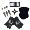 Mercancía de Anime de Ninja en Stock: Combo de Arma, Guantes y Cinta para la Cabeza, Combo de Set de Máscaras Ninja Kakashi