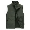 Chaleco Casual de Primavera y Otoño 2020 para Hombre, Holgado, Talla Grande, Color Sólido, sin Mangas, de Secado Rápido para Exteriores, Chaleco para Pesca y Fotografía para Hombre