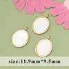 Venta Caliente Transfronteriza Corazón Estrella Blanco Perla Madre Acero Inoxidable 316L Colgante Pendientes DIY Collar Accesorios de Joyería