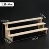 Estante de Exhibición de Madera Maciza Pura Estante de Almacenamiento de Escritorio Moderno Hecho a Mano Especial Caja Sorpresa Muñeca Planta Verde Suculenta Estante Escalera