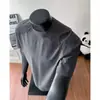 Camiseta de Verano para Hombre, Blanca, Transpirable, de Manga Corta, Fresca y Elegante, de Alta Gama, Versátil, con Tacto Fresco y Protección Solar, Top Deportivo de Media Manga