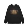 Camiseta Redonda de Manga Longa Estilo Dark Y2K Gótico para Homens e Mulheres, Novo Estilo Outono e Inverno, Comércio Exterior Transfronteiriço, Estilo High Street Americano