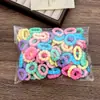 Elásticos de Cabelo Pequenos em Formato de Flor para Crianças, Anéis de Toalha Simples de Alta Elasticidade Sem Costura, Cordas de Cabelo para Meninas, Faixas de Cabelo para Bebês