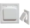 Tapa de aire para pared exterior de plástico, ventilación a prueba de viento y lluvia, tapa transpirable, entrada de aire de escape, conducto de ventilación de escape de humo, salida de aire
