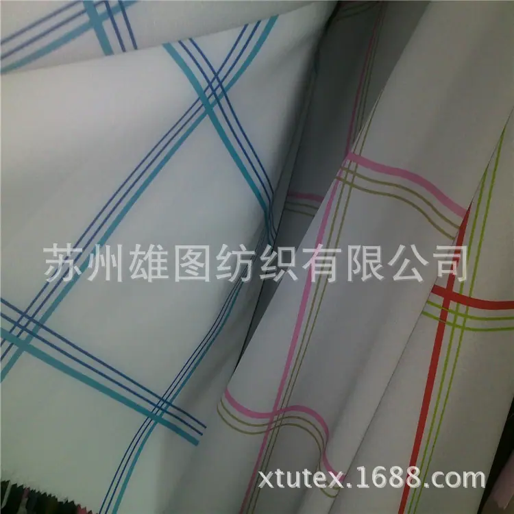 四面弹春亚纺面料印花