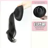 Trança de peruca em rabo de cavalo, cabelo artificial com textura de toranja, intensificador de volume de cabelo natural e sem costura, aplique para cabeça redonda, rabo de cavalo cacheado