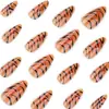 Estampa de Leopardo Estampa de Zebra Olho de Gato Manicure Usável Peças de Unha Outono e Inverno Novo Exportação Venda Quente Unhas Amêndoa Unhas Postiças