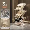 Zapatero multicapa, simple y ahorrador de espacio para apartamentos de alquiler, organizador de zapatos detrás de la puerta, estante de almacenamiento para dormitorios, zapatero inclinado de lujo ligero