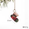 NUCHI Amazon Decoraciones Navideñas Transfronterizas Mini Resina Muñeco de Nieve Guantes Calcetines Árbol de Navidad Colgante Pequeño