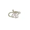Pendientes de Clip Múltiples con Diseño Minimalista de Cruz Calada con Circonitas para Mujer Sin Perforaciones, Pendientes de Moda Únicos con un Toque de Lujo Ligero y de Alta Gama