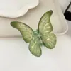 Pinza para el pelo de mariposa de cuatro colores personalizable para mujer, pinza de garra elegante estilo ins para recogido a medias, pinza de tiburón para recogido en la parte posterior de la cabeza para mujer