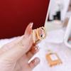 Aretes de Zircón Simples Elegantes para Mujer Aretes de Lujo Ligero de Alta Gama Joyería Versátil Elegantes Accesorios para la Oficina Moda Hexagonal