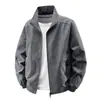 Novas peças de outer wear para primavera e outono: Jaqueta corta-vento leve, de camada única, para homens e mulheres, sem capuz, com gola alta, estilo esportivo casual, adequada para atividades ao ar livre
