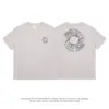 Camiseta de Manga Corta Estampada Giratoria con Letra de Diseño de Nicho para Hombres y Mujeres, Tops de Verano Ami Khaki, Camiseta de Algodón Puro