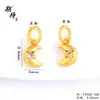 Pendente de Lua e Estrela Banhado a Ouro Antigo com Cravação de Diamantes de Alta Retenção de Cor Acessórios de Joias para Pulseira Colar DIY para Mulheres Atacado